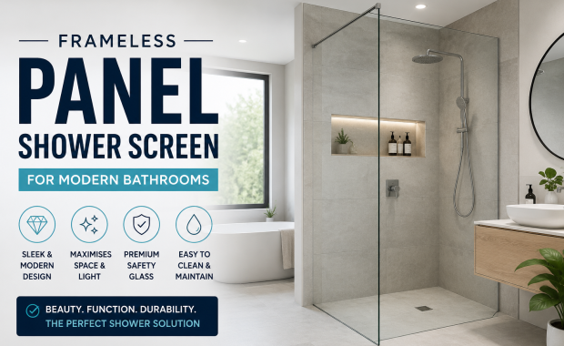Frameless Panel Shower Screen