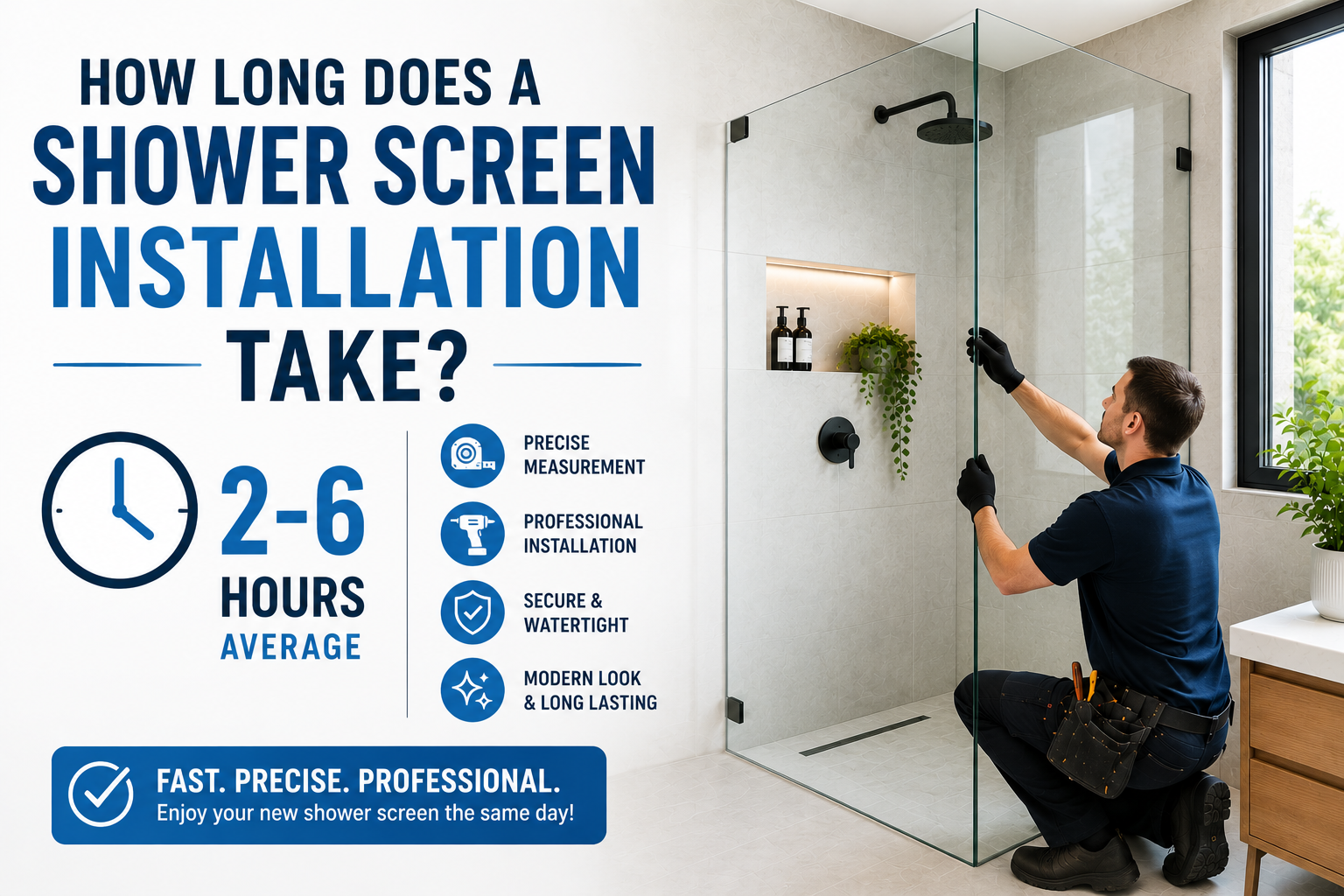 shower screen installation