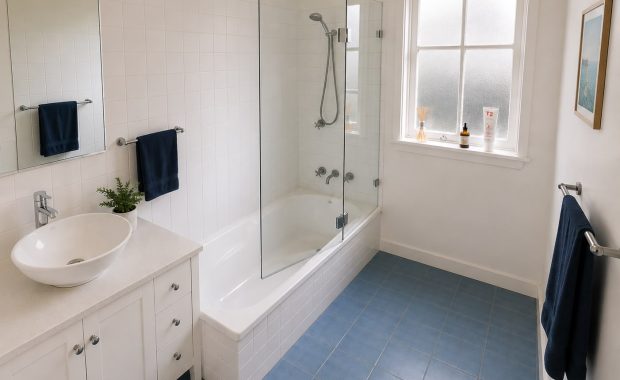 Frameless Panel Shower Screen for Modern Bathrooms