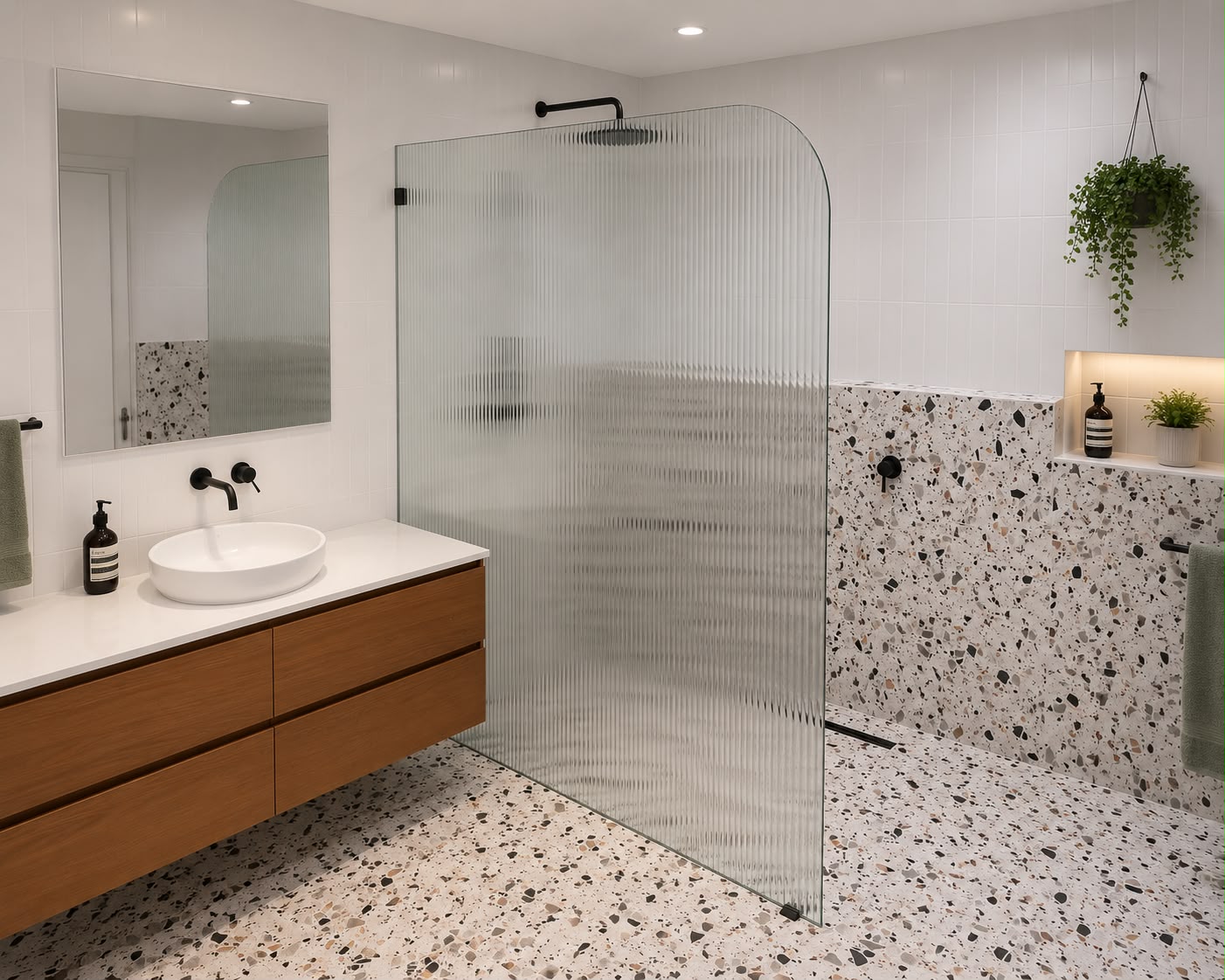 Minimalist Bathroom Ideas Using Frameless Shower Screens